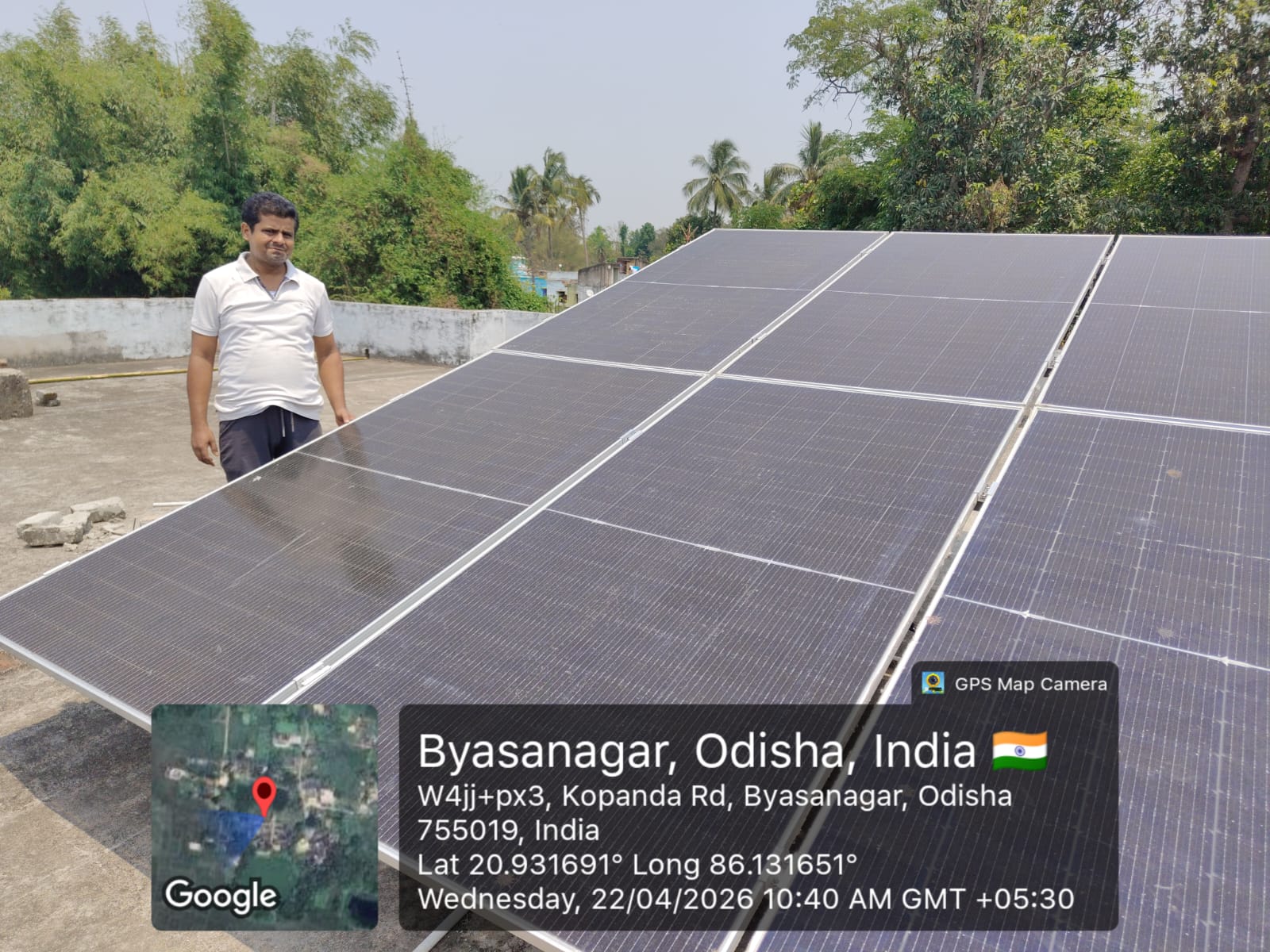 Rooftop solar panel installation by Swayamsidhi Solar in Angul, Odisha
